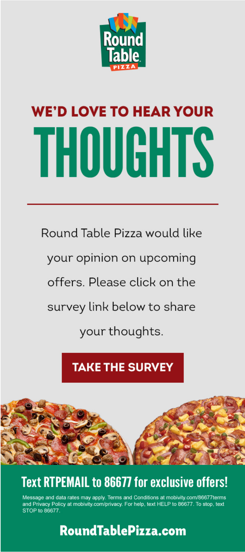 Get 25 Off w/ Round Table Pizza Coupons & Promo Codes Fyvor