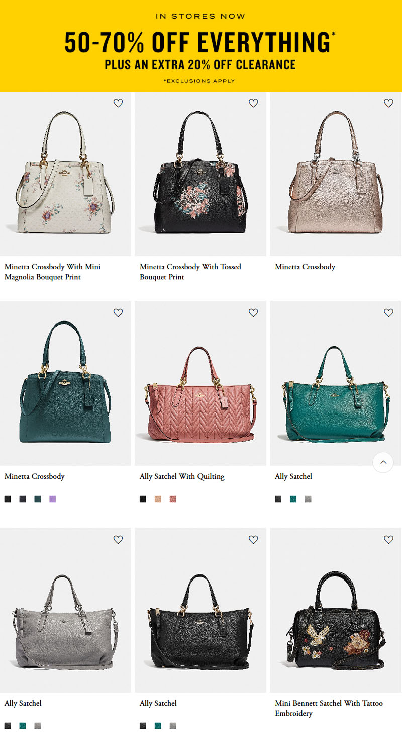 70% Off Coach Outlet Promo Codes & Coupons – June 2020